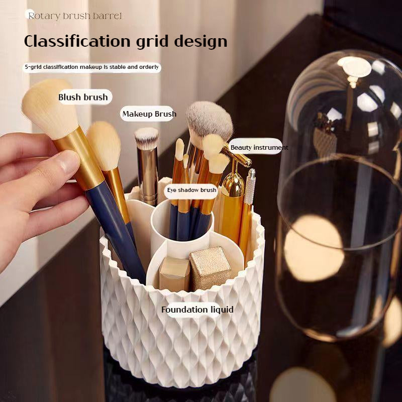 360° drehbarer Make-up Pinsel-Organizer mit Deckel