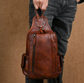 Männer Brusttasche aus Echtleder – Bild 1 | LuxeStyle