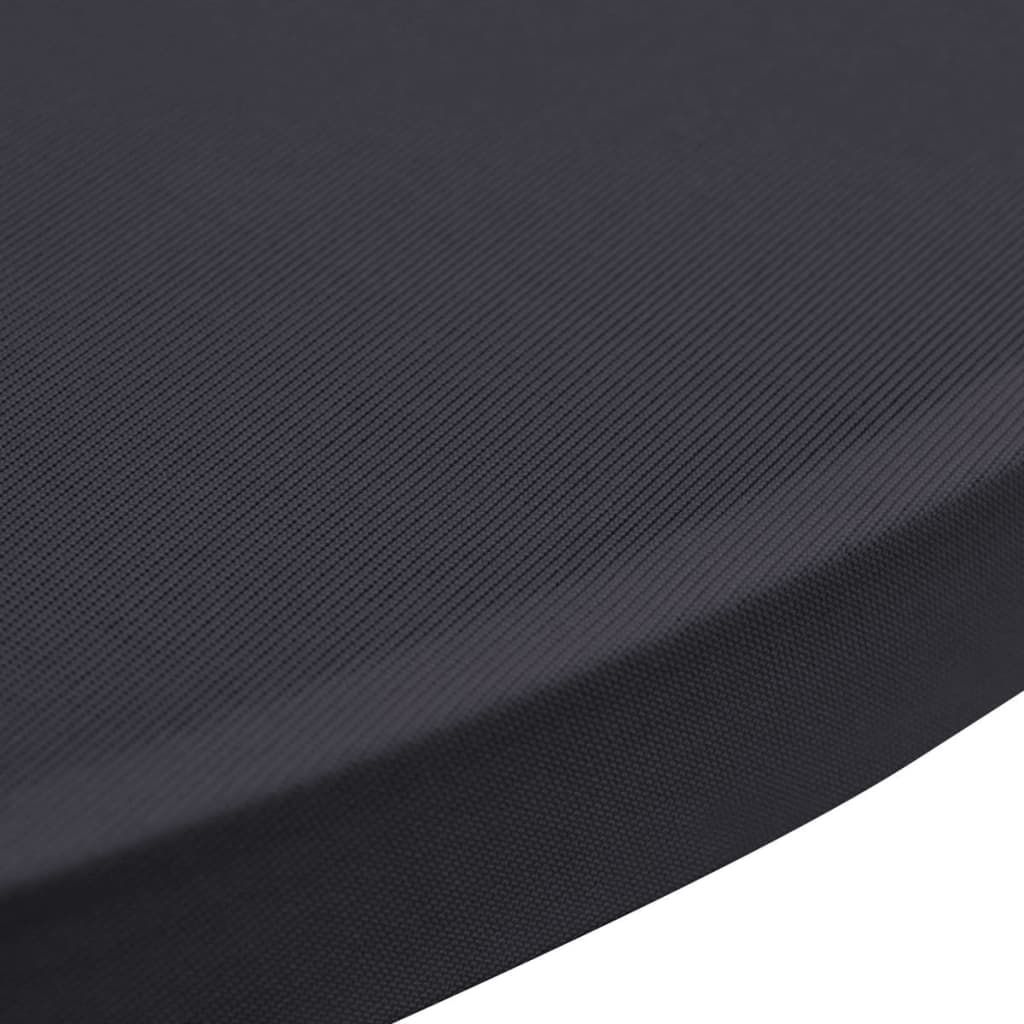 Stehtischhusse Stretch 2er-Set 80 cm Anthrazit