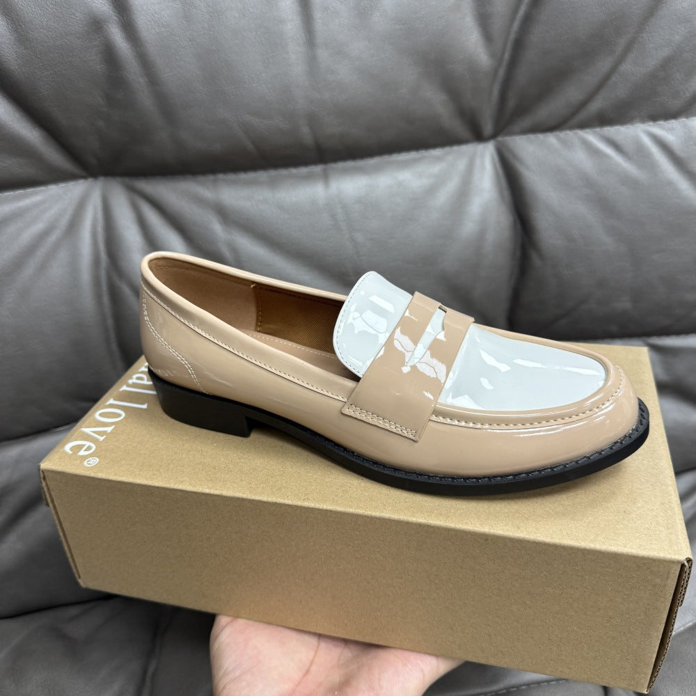 Leder Slipper im britischen Casual-Stil
