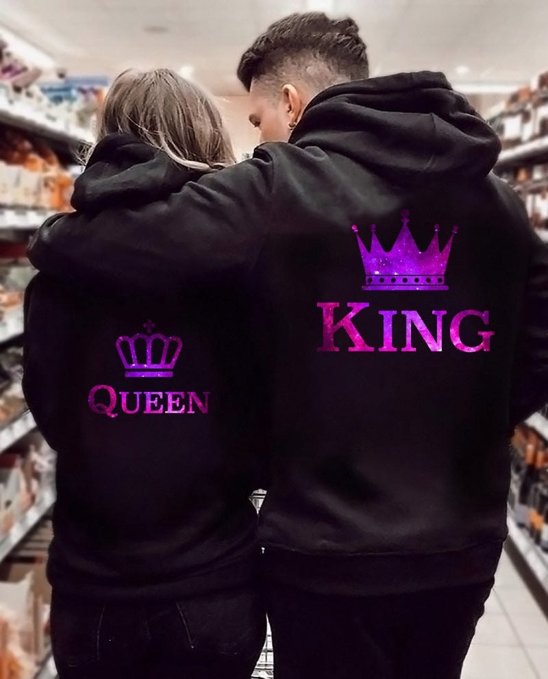 KING QUEEN Couple Hoodie