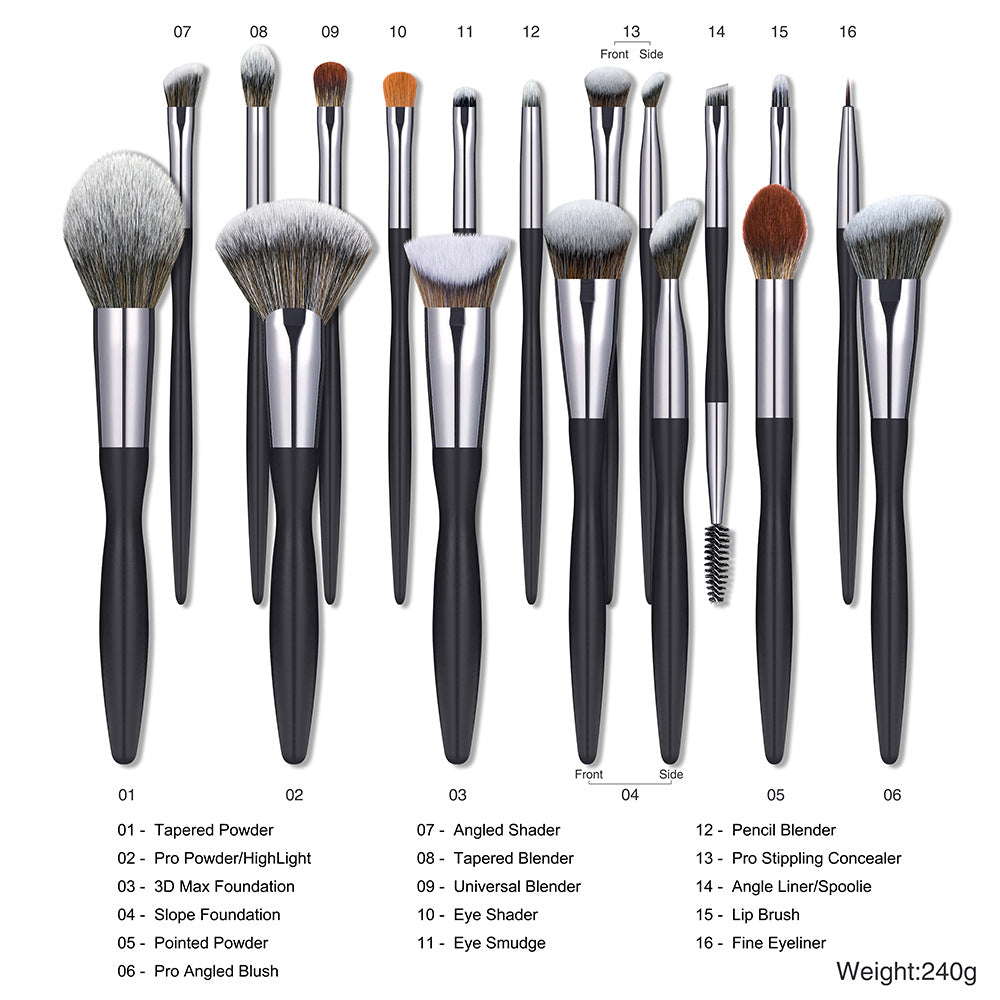 Make-up Pinselset Schwarz – Bild 2 | LuxeStyle