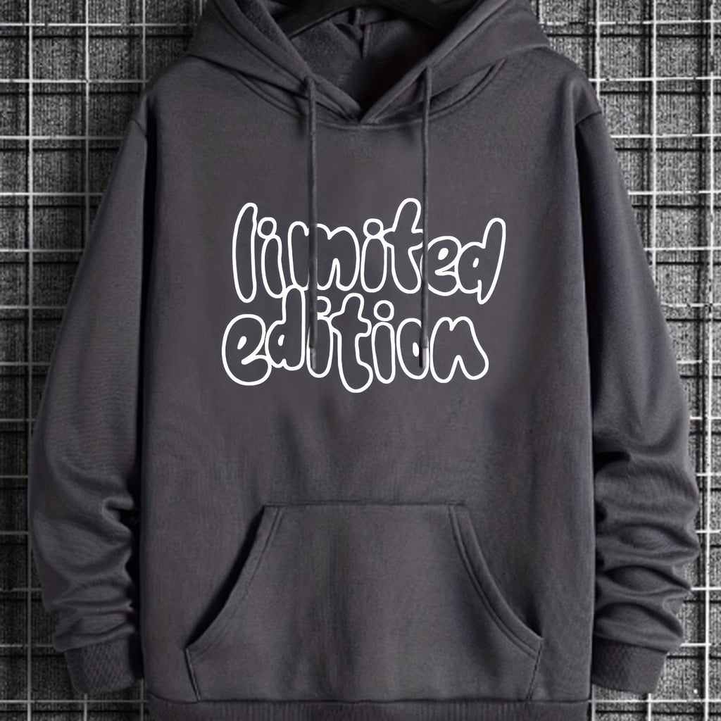 Gemusterter Fleece-Kapuzenpullover für Herren