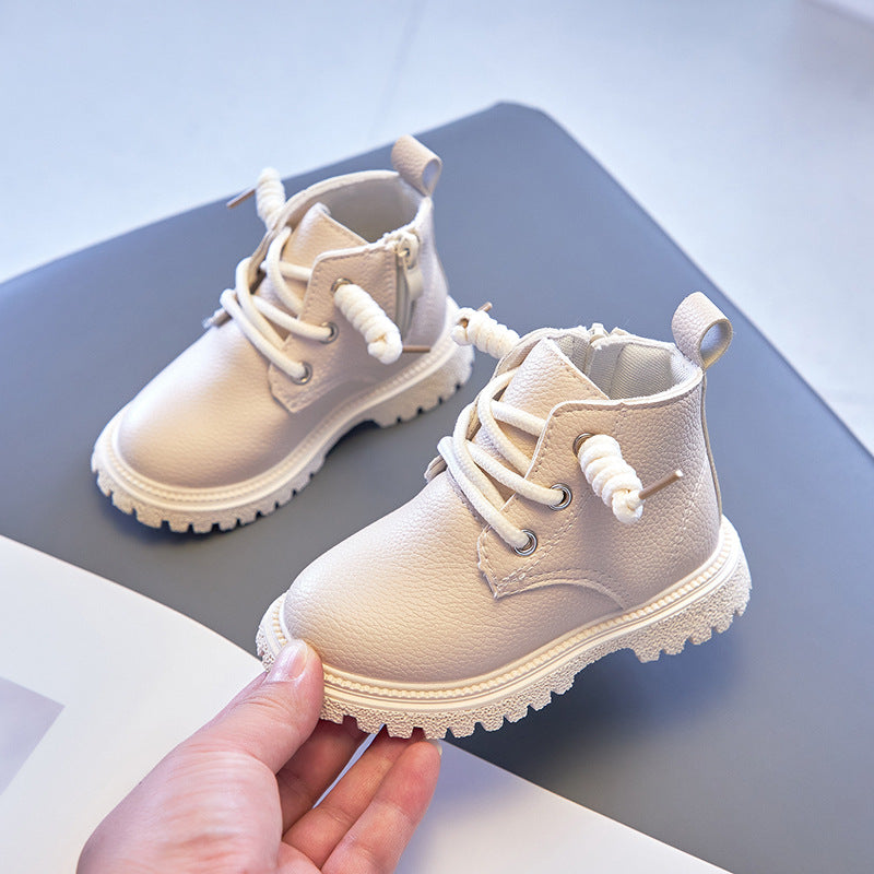 Mädchen-Lederstiefeletten mit Reissverschluss – Bild 2 | LuxeStyle
