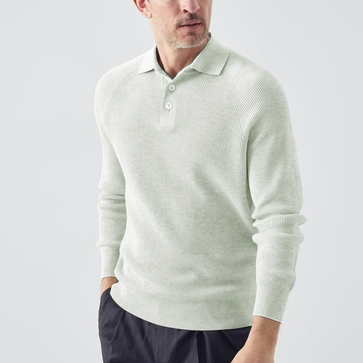 Einheitliches Langarm-Pullover für Herren
