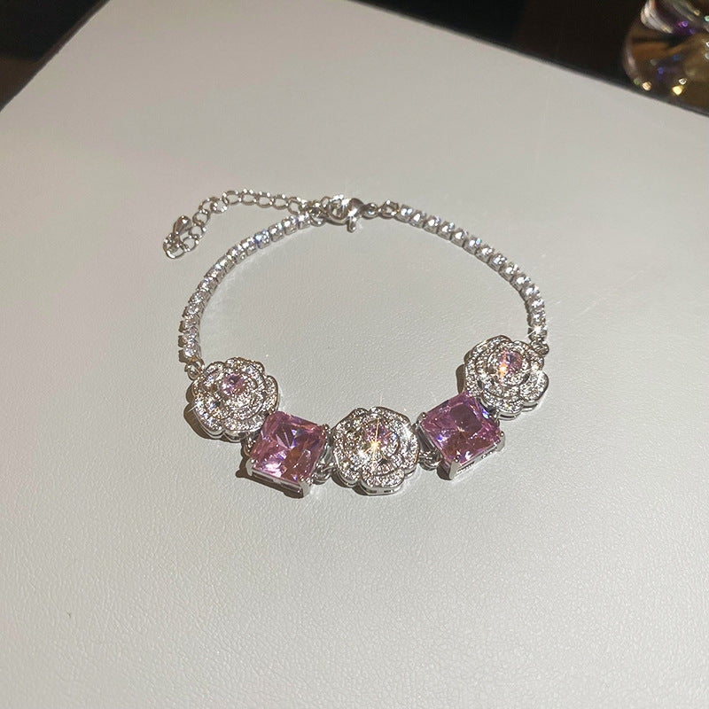 Rundes Zirkon-Armband im Vintage-Stil