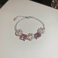 Rundes Zirkon-Armband im Vintage-Stil