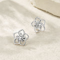 Moissanit-Ohrstecker «Blüte» 0,5 ct · 925 Sterling-Silber – Ansicht 3