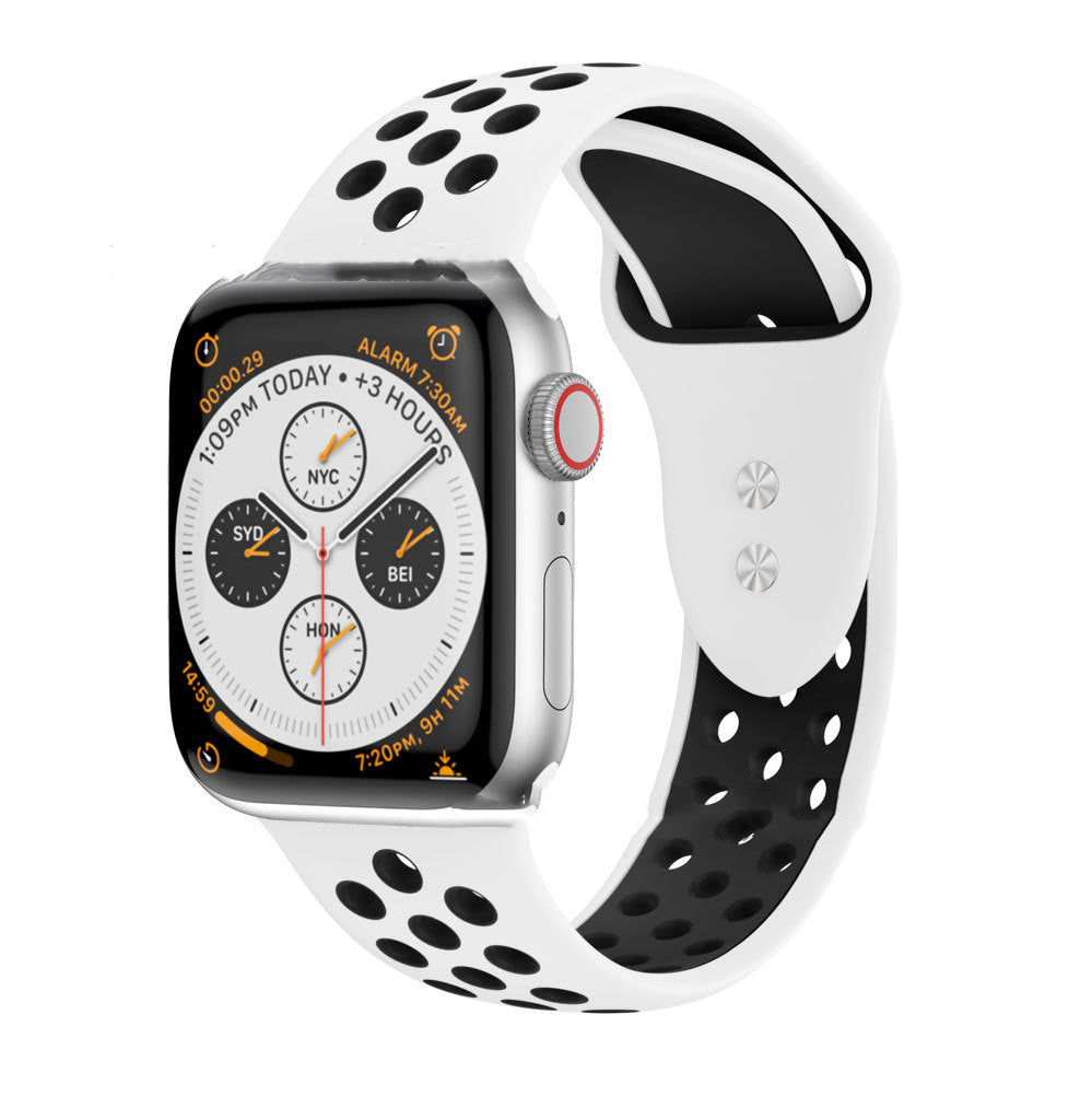 Zweifarbiges Silikonarmband für Apple Watch – Ansicht 4