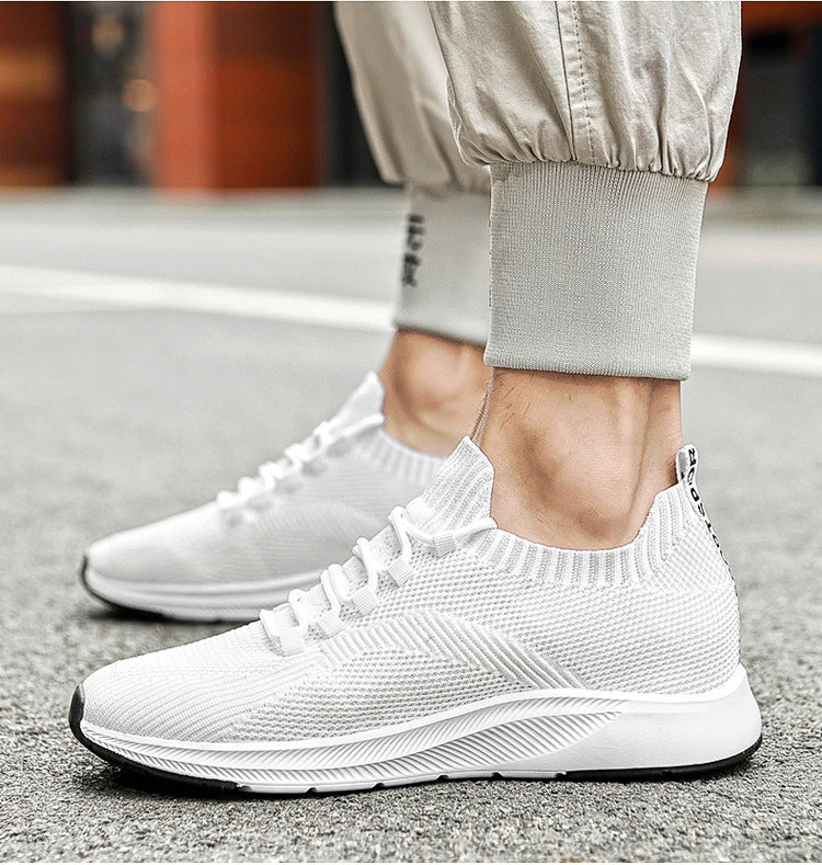 Weisser Sneaker mit verstecktem 7 cm Absatz – Bild 15 | LuxeStyle