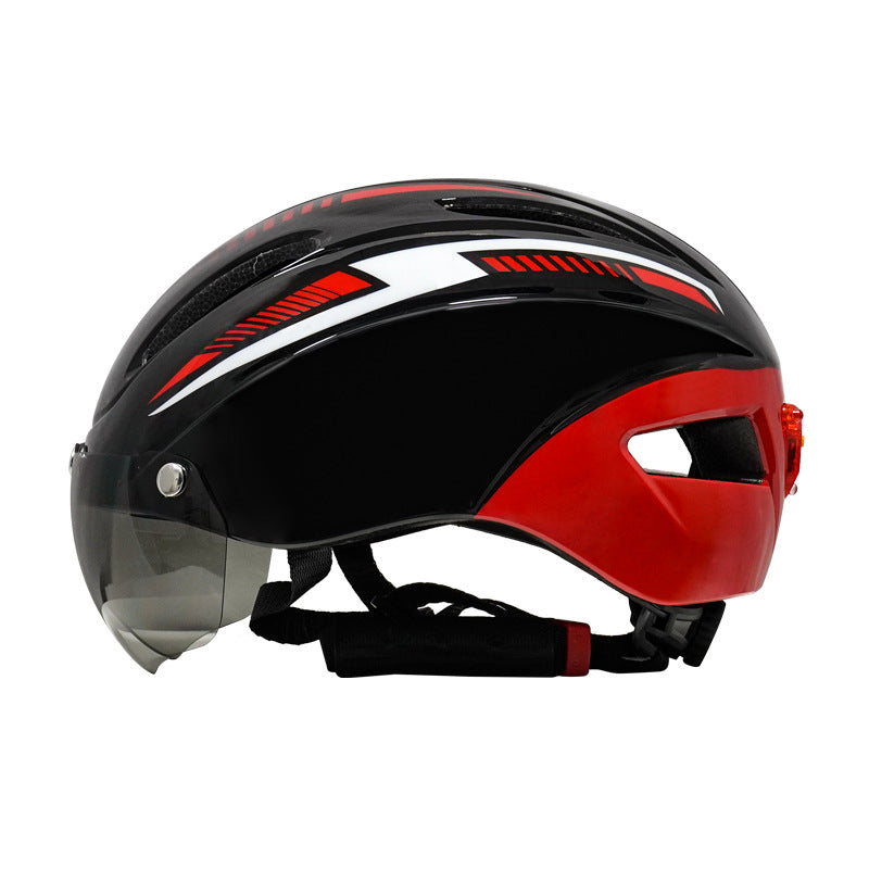 Fahrradhelm mit Schutzbrille und Licht – Bild 2 | LuxeStyle