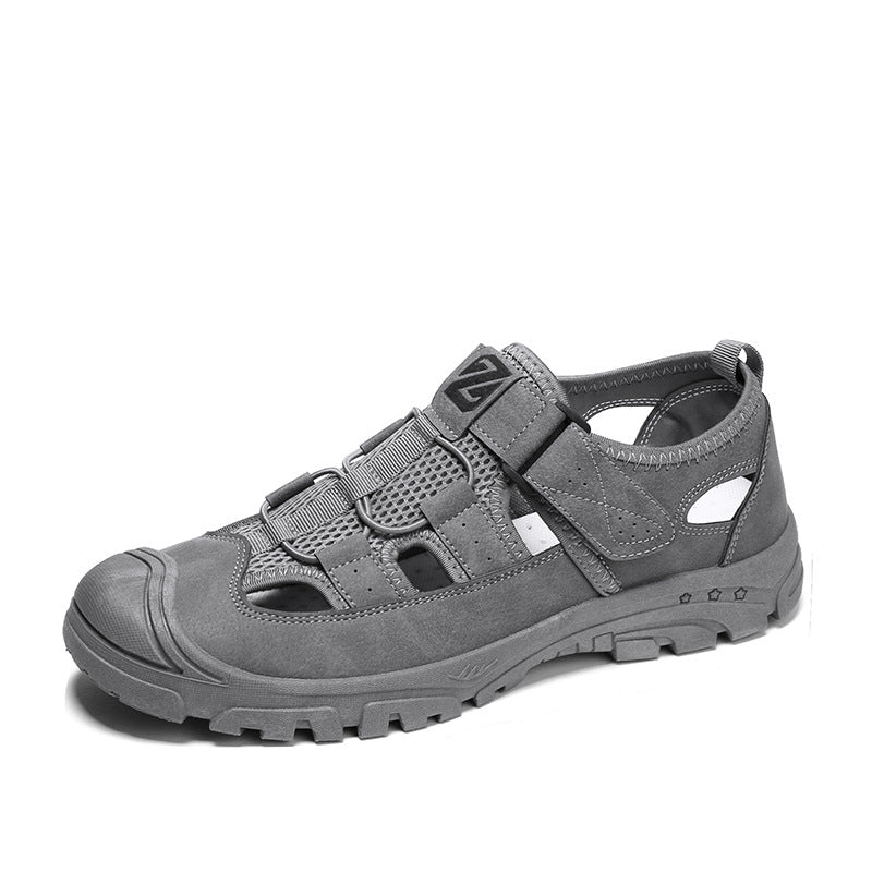 Atmungsaktive Casual-Sandalen mit Klettverschluss