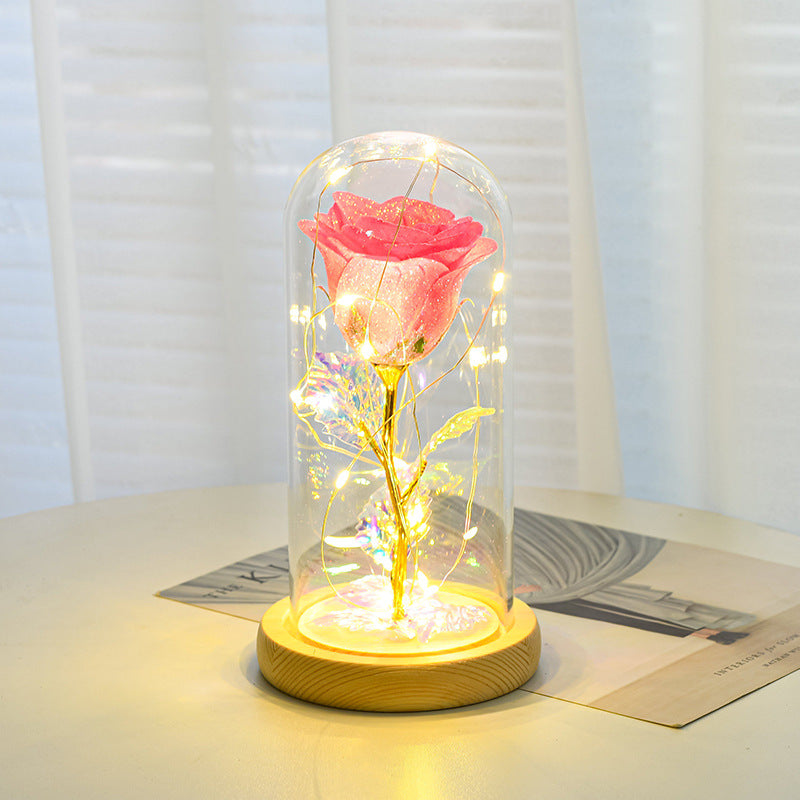 Ewige Rose mit LED-Licht