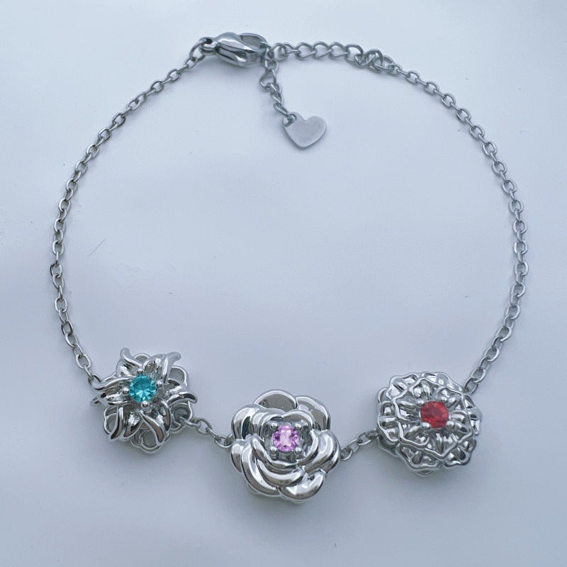 Personalisierbares Armband mit Geburtsblume – Bild 4 | LuxeStyle