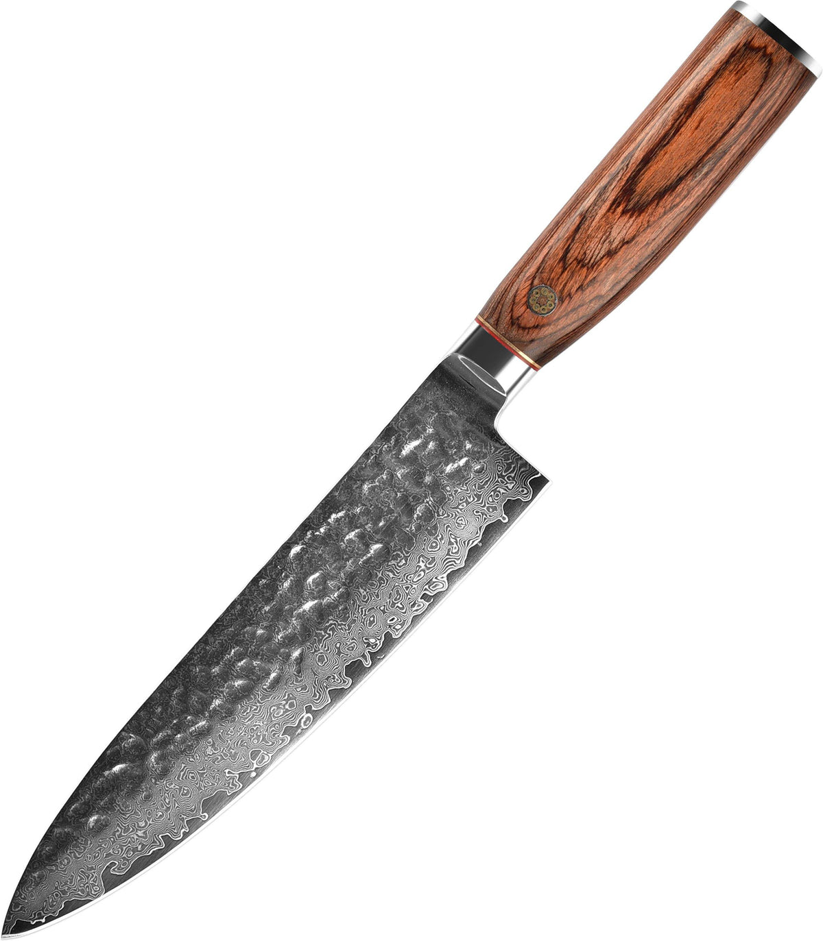 Damaststahl-Hackmesser mit Holzgriff – Bild 4 | LuxeStyle