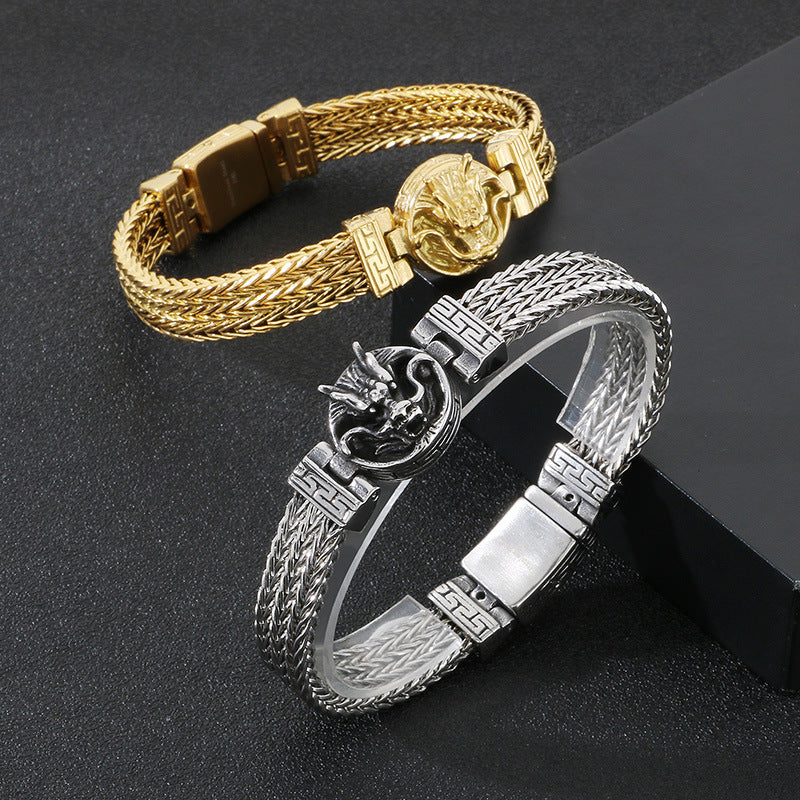 Drachenkopf-Armband im Retro-Stil – Bild 5 | LuxeStyle