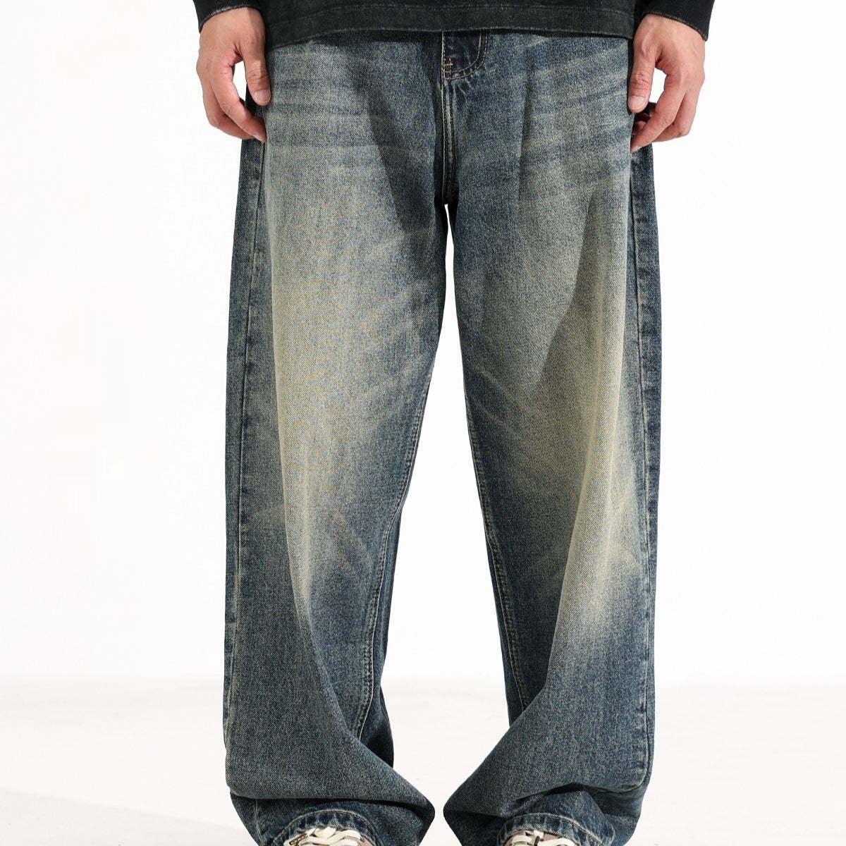 American Retro Loose Fit Jeans für Herren