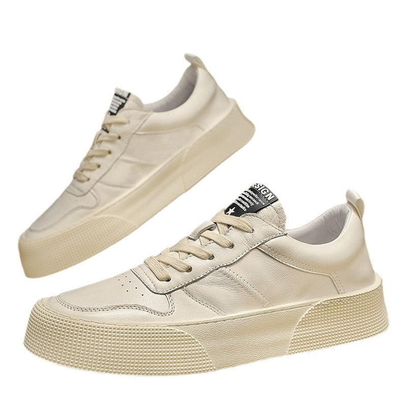 Atmungsaktive Kunstledersneaker mit Plateausohle – Bild 2 | LuxeStyle