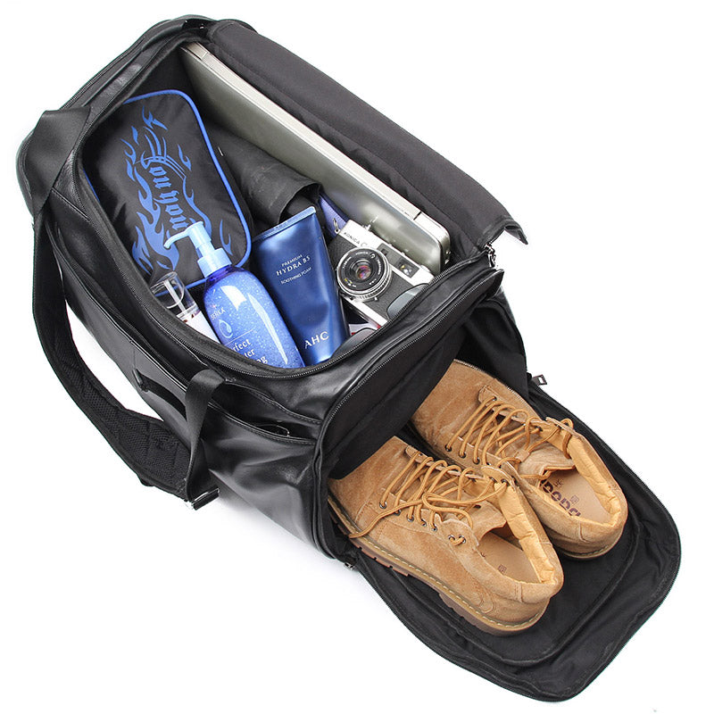 Leichte Reise-Tasche aus Leder – Bild 3 | LuxeStyle