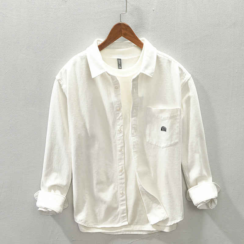 Herren Langarmshirt aus gebürsteter Baumwolle – Bild 2 | LuxeStyle