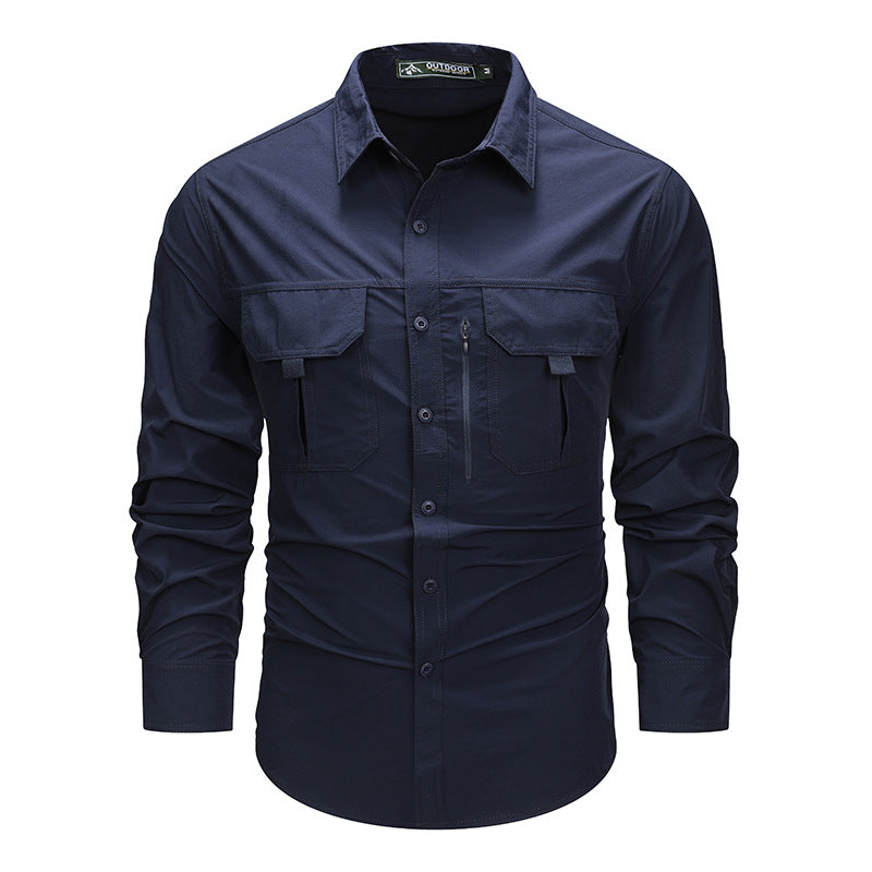 Retro Workwear Hemd für Herren – Bild 4 | LuxeStyle