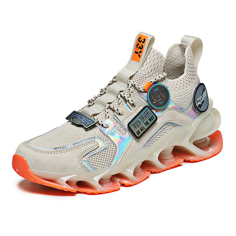 Atmungsaktive Sportschuhe mit Hohlklingen-Dämpfung
