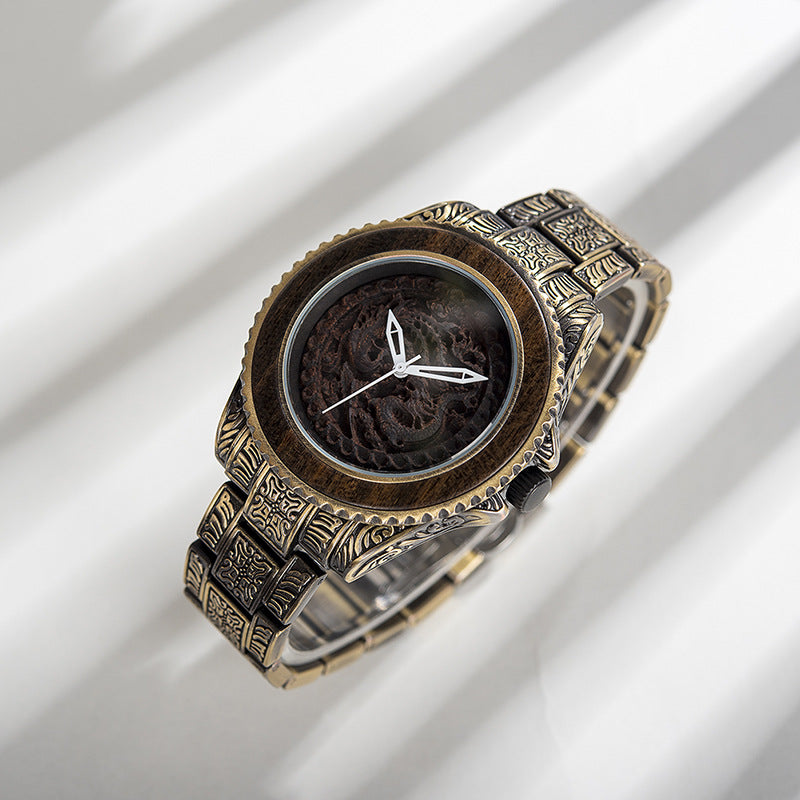 Holz-Armbanduhr Quarz Dekoration