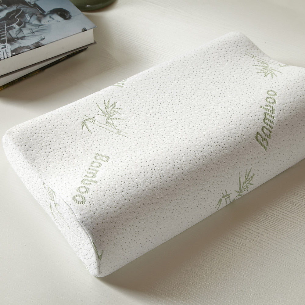 Wellenförmiges Memory-Kissen aus Bambusfaser – Bild 2 | LuxeStyle
