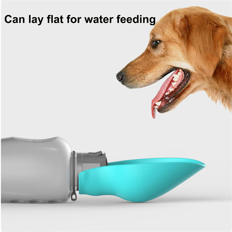Hunde-Trinkflasche mit Napf – 800ml