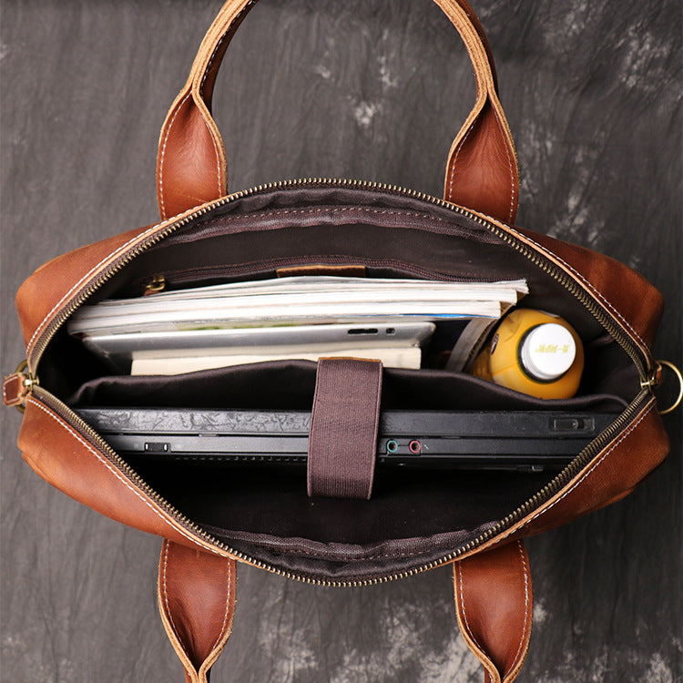 Leder Aktentasche für Herren – Ansicht 4