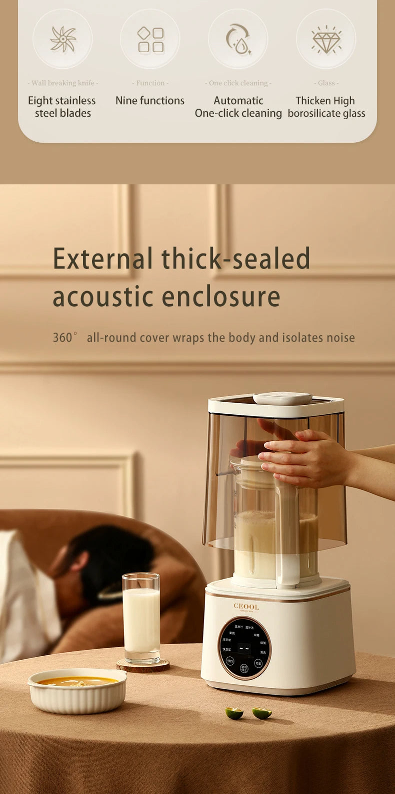 Automatische Mini-Sojamilchmaschine – Bild 12 | LuxeStyle