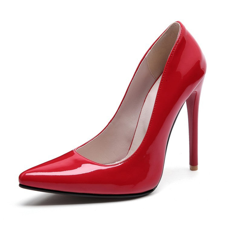 Spitzschuhe mit Stiletto-Absatz aus Leder für Damen