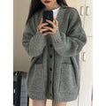 Einheitlich gefärbter Cardigan