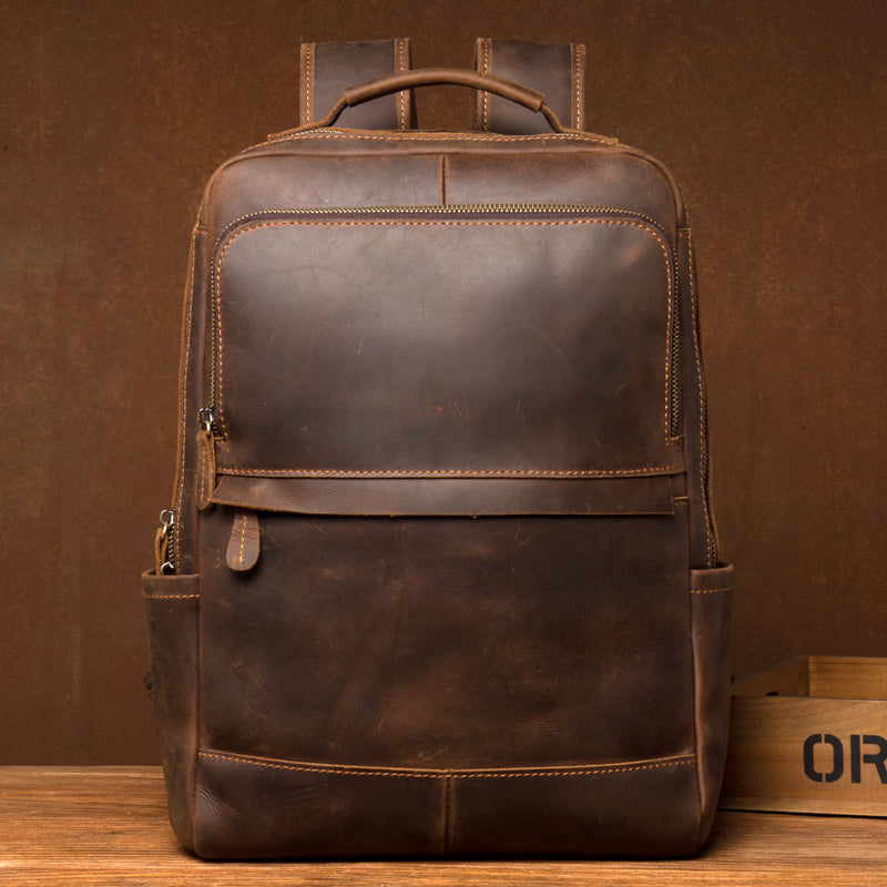 Business Rucksack aus echtem Rindsleder – Bild 2 | LuxeStyle