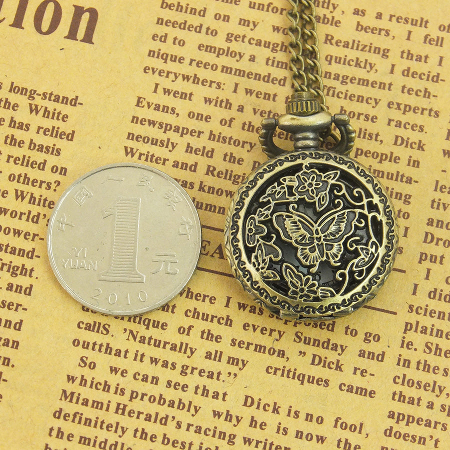 Retro-Halskettenuhr mit Klappdeckel | LuxeStyle
