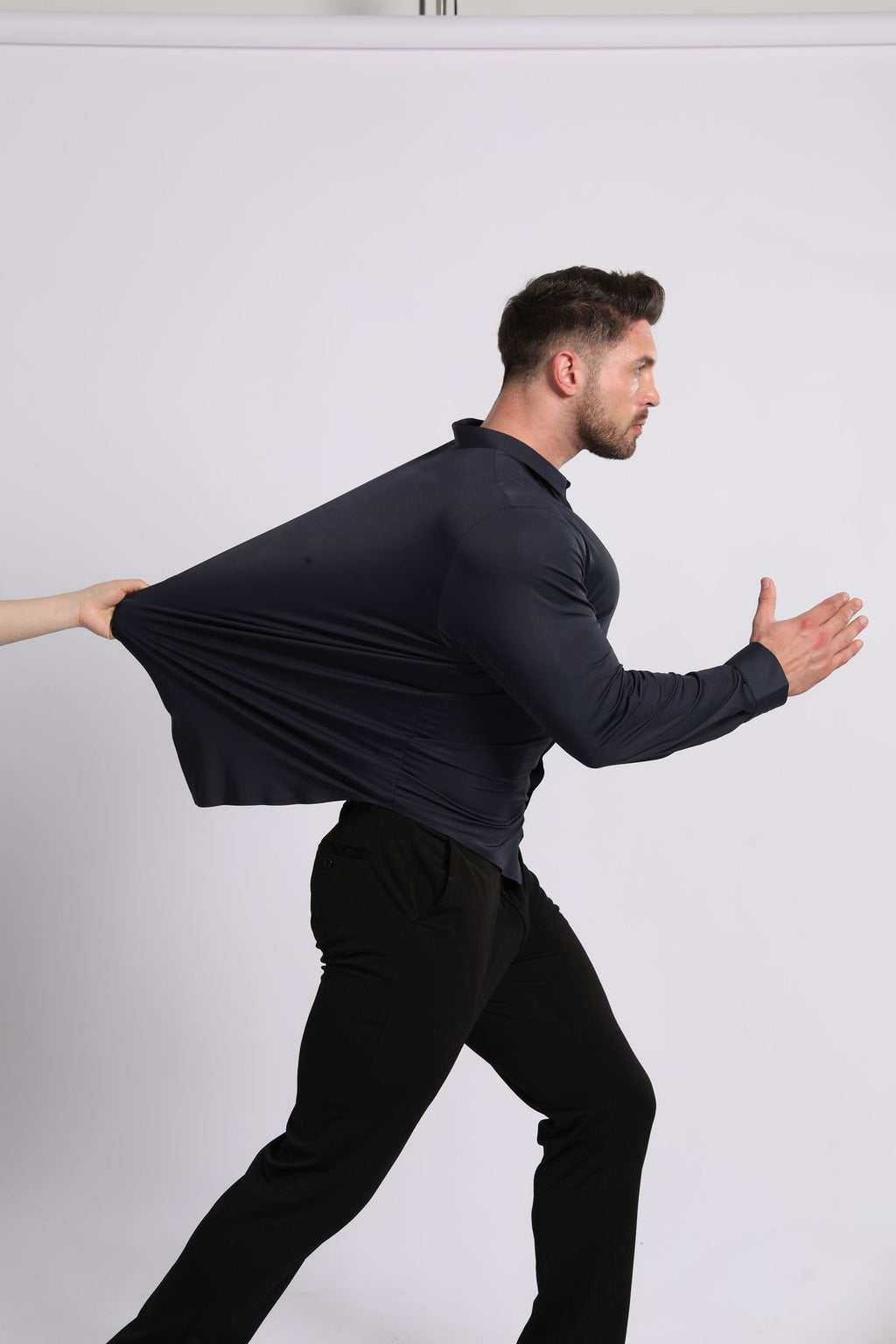 Langes Poloshirt – Bild 3 | LuxeStyle