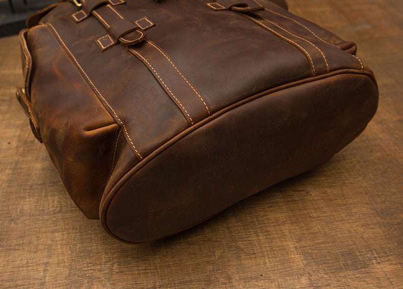 Retro Lederrucksack für Herren