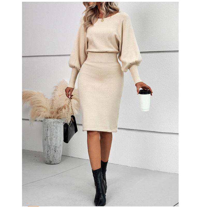 Elegantes Hüftkleid mit langen Ärmeln – Bild 9 | LuxeStyle