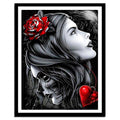 Diamond Painting „Skelett Frau“