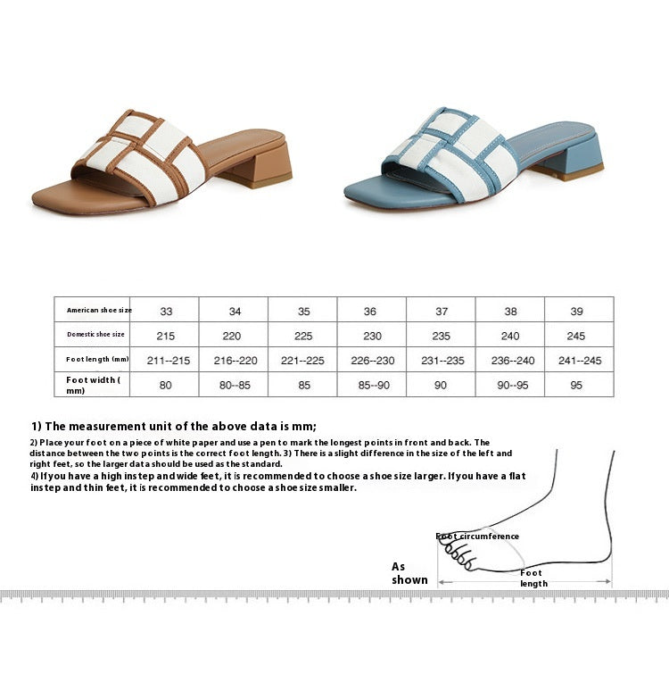 Karierte Mid-Heel Sandalette mit eckiger Spitze – Bild 12 | LuxeStyle