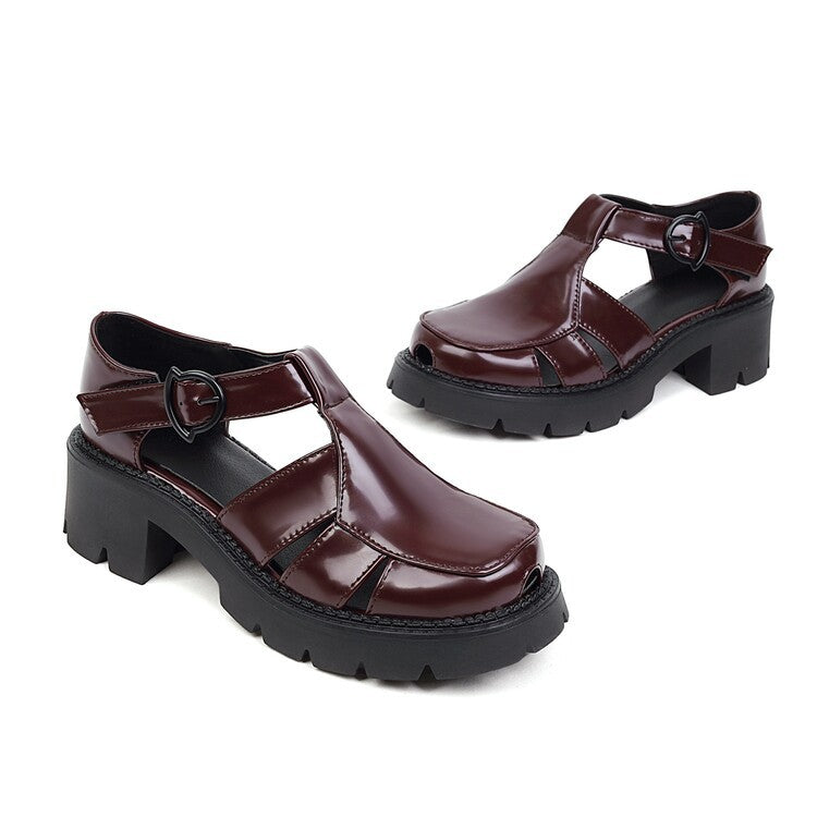 Plateau-Clogs mit Schnalle – Bild 6 | LuxeStyle