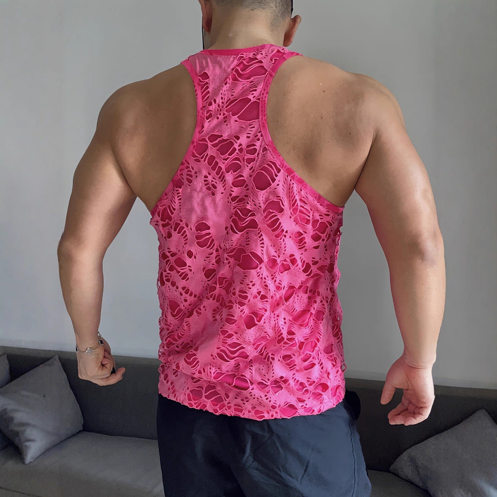 Herren Sport Tank Top mit Ripped-Effekt