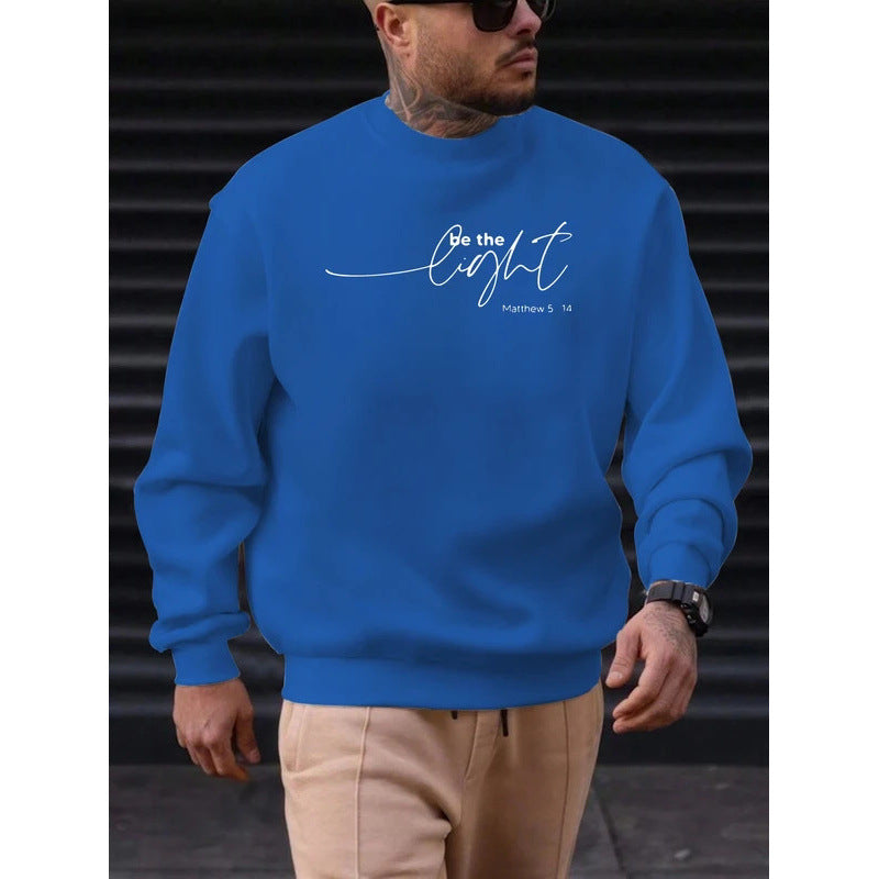 Herren Baumwoll-Sweatshirt mit Rundhals