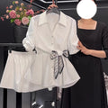 Kurzarm-Top mit Taillenbetonung – Bild 1 | LuxeStyle