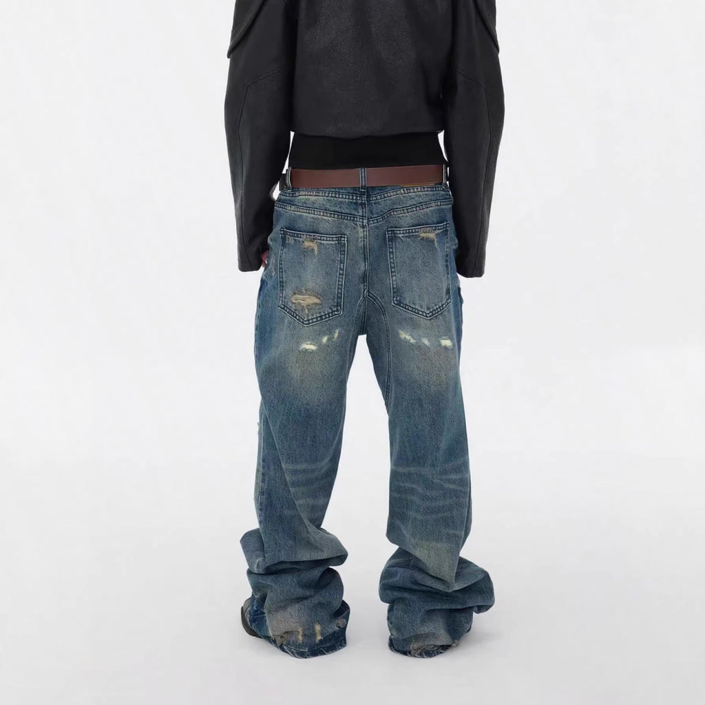 Herrenhose mit geraden Schlitzen, Slim Fit, lockere Passform