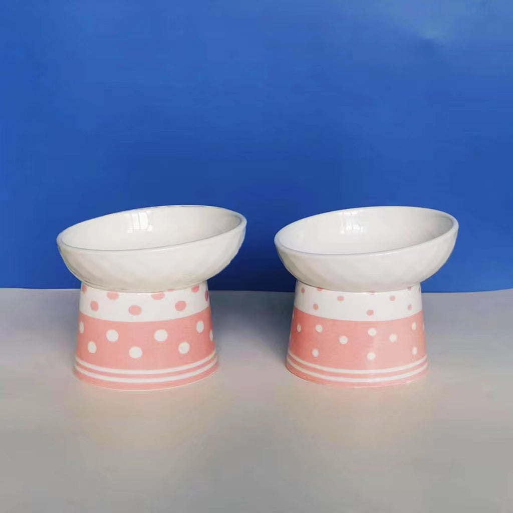 Katzenkeramik-Bowl mit Polka-Dot-Design – Bild 6 | LuxeStyle