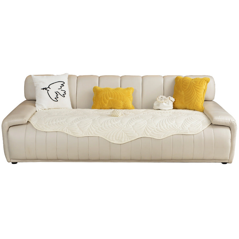 Sofa-Kissen aus Samt mit Bananenblatt-Muster