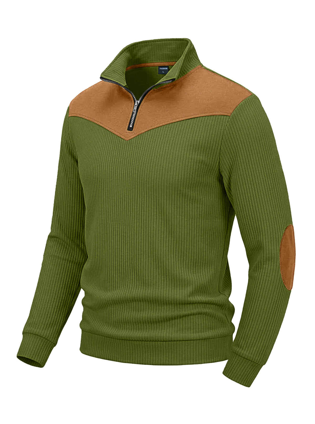 Herren Stehkragen-Sweatshirt Langarm – Bild 6 | LuxeStyle