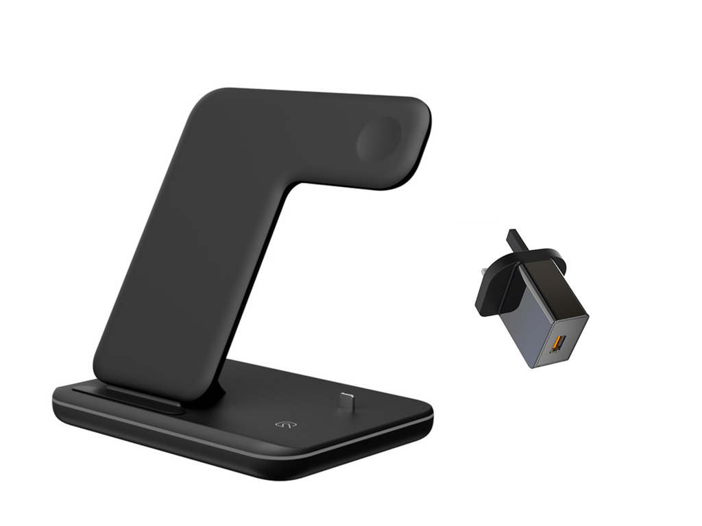 3-in-1 Wireless Ladestation für Apple & Android