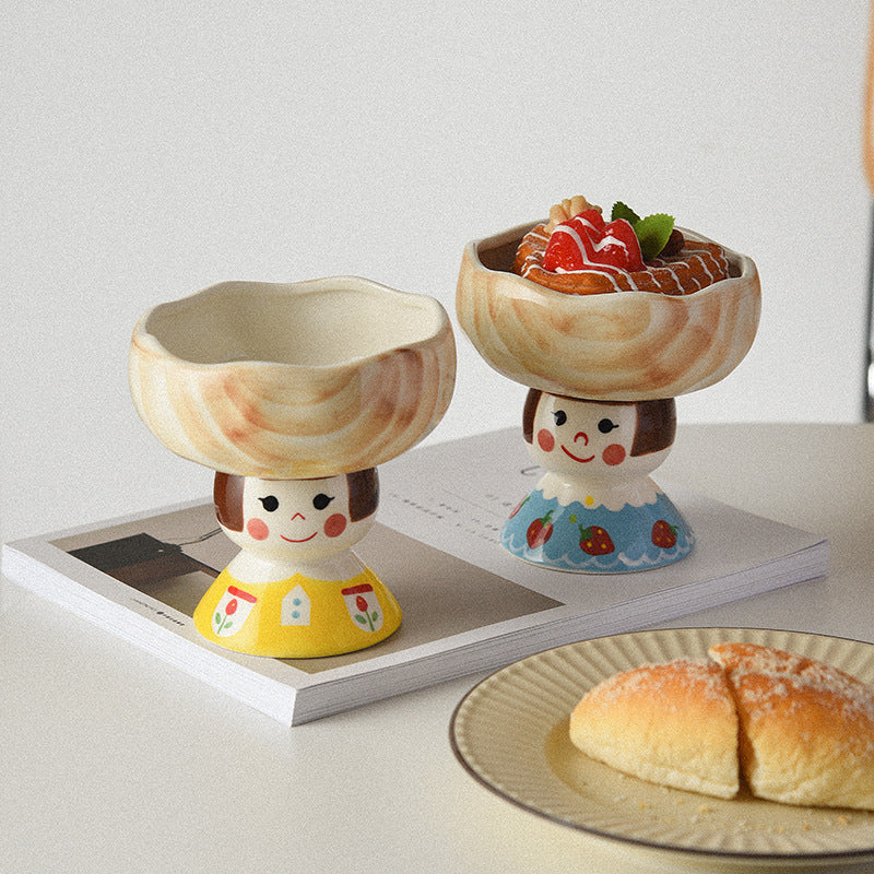 Keramik-Set: Tasse, Schale & Tablett – handbemalt – Bild 5 | LuxeStyle